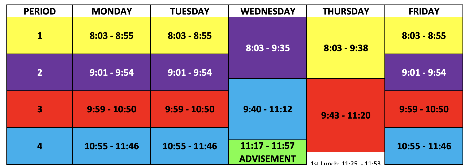 Considerations for a High School Hybrid Bell Schedule for Band and Fine Arts