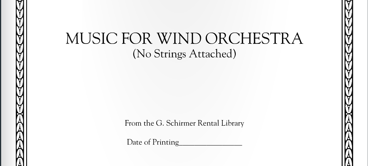 Music for Wind Orchestra: Program Note
