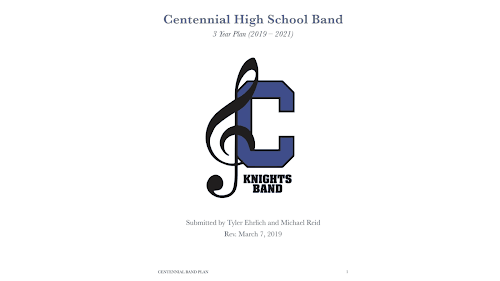 Centennial Band 3-Year Plan